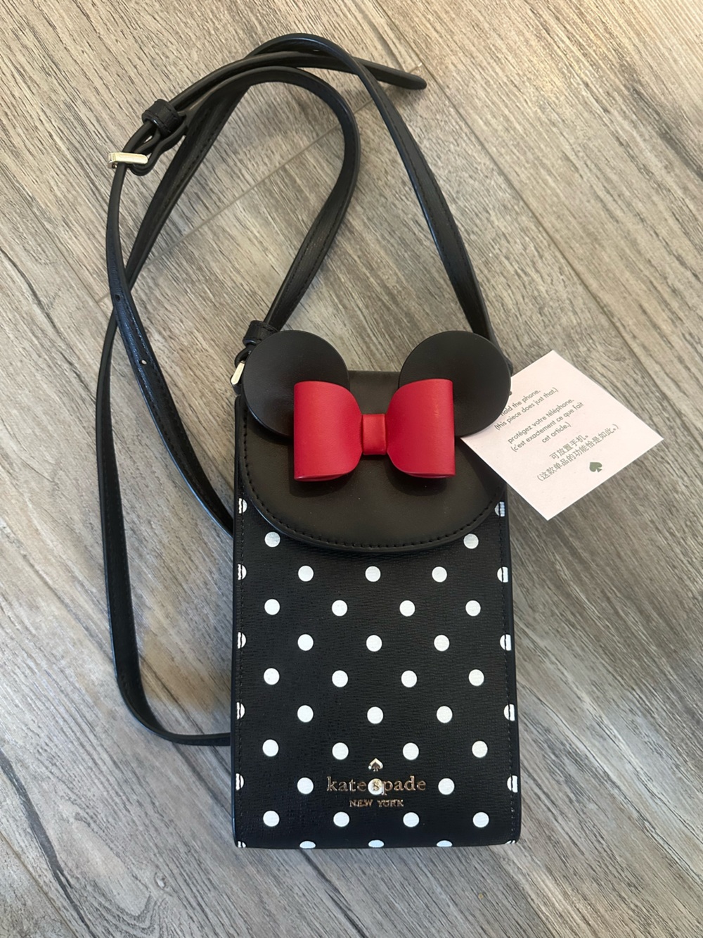 Disney Kate Spade Minnie Mouse Crossbody phone holder